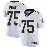 Nike New Orleans Saints #75 Andrus Peat White NFL Vapor Untouchable Limited Jersey,baseball caps,new era cap wholesale,wholesale hats